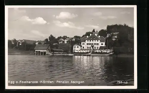AK Egg a. Faakersee, Gasthaus Pension Aschgan