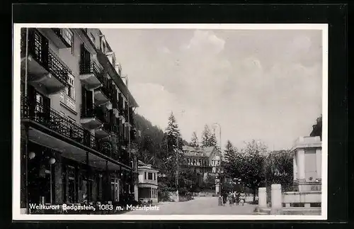 AK Badgastein, Blick auf den Mozartplatz