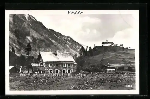 AK Bucheben im Raurisertal, Ortspartie mit Bergen