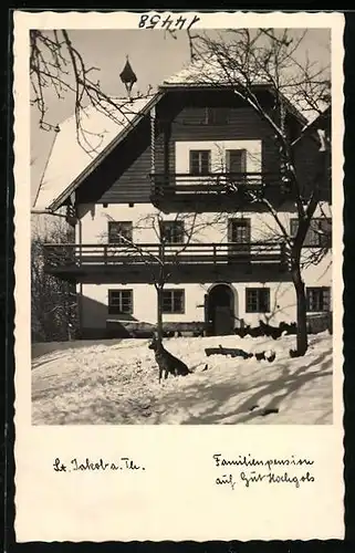 AK Puch-St. Jakob a. Th., Familienpension auf Gut Hochgols im Winter
