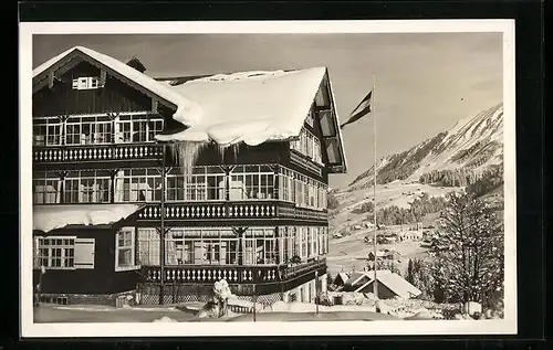 AK Riezlern, Pension Bergkranz im Winter