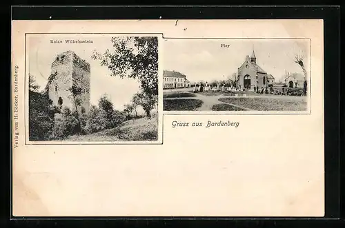 AK Bardenberg, Ruine Wilhelmstein, Pley