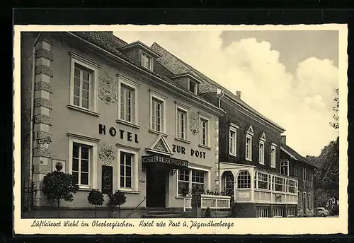 AK Wiehl, Hotel zur Post u. Jugendherberge