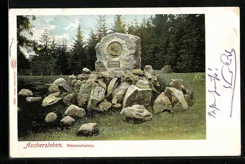 AK Aschersleben, Blick auf Bismarckstein