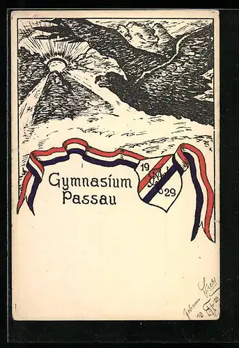 AK Passau, Gymnasium, Absolvia 1929, Aar fliegt der Sonne entgegen