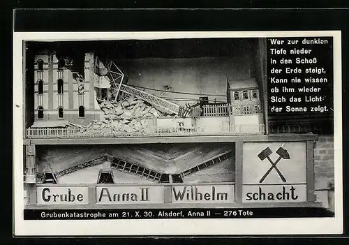 AK Alsdorf, Grubenkatastrophe, Grube Anna II. Wilhelmschacht