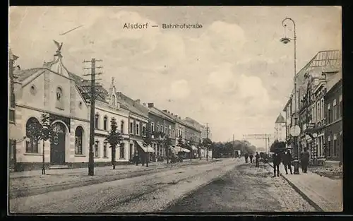 AK Alsdorf, Blick auf die Bahnhofstrasse