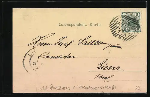 AK Bozen, Partie in der Sparkassenstrasse