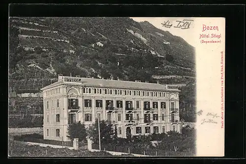 AK Bozen, Hotel Stiegl (Dependance), Gebäudeansicht