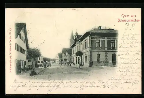 AK Schwabmünchen, Partie in der Langerringer Strasse