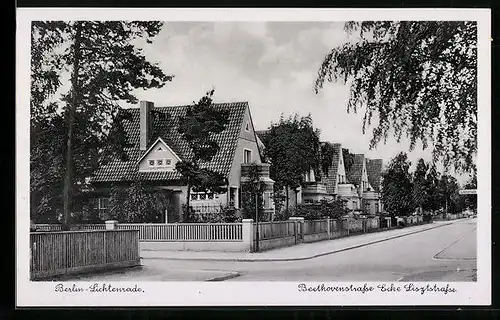 AK Berlin-Lichtenrade, Häuser an der Beethovenstrasse Ecke Lisztstrasse