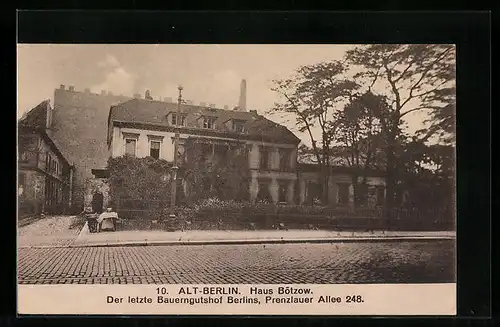 AK Berlin-Prenzlauer Berg, Bauerngutshof Haus Bötzow, Prenzlauer Allee 248