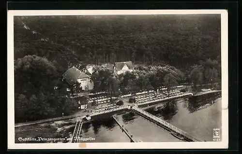 AK Berlin-Köpenick, Gaststätte Prinzengarten am Müggelsee alias Müggelseeperle