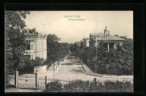 AK Glauchau, Blick auf die Amtsgerichtsstrasse