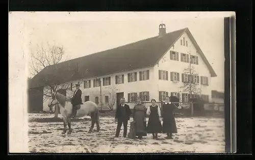 Foto-AK Grimoldsried, Gehöft Blessenauhof