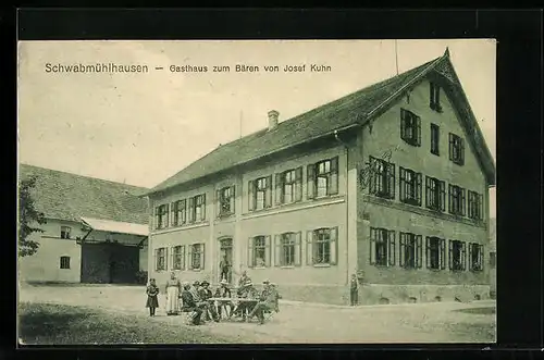 AK Schwabmühlhausen, Gasthaus zum Bären von Josef Kuhn