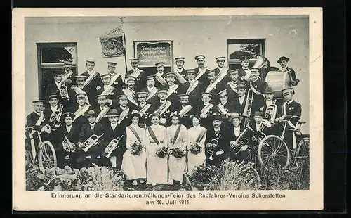 AK Scherstetten, Erinnerung an die Standartenenthüllungs-Feier des Radfahrer-Vereins 1911