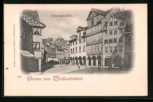 AK Wolfenbüttel, Strassenpartie Krambuden