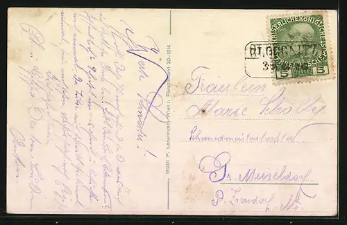 AK Gloggnitz, Gasthof Siernteich mit Bootspartie