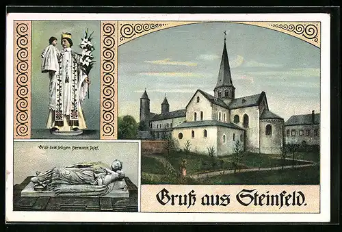 AK Steinfeld, Kirche, Grab des seligen Hermann Josef