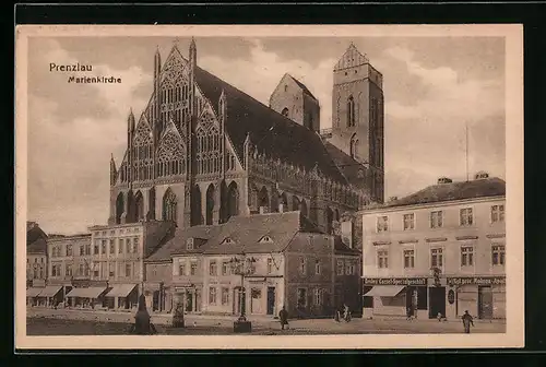 AK Prenzlau, Partie an der Marienkirche