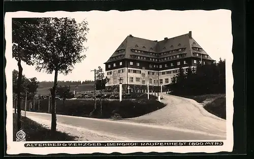 Foto-AK Walter Hahn, Dresden, Nr. 6928: Altenberg /Erzgeb., Hotel Berghof Raupennest