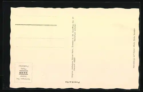 Foto-AK Walter Hahn, Dresden, Nr. 4083: Ottendorf /Sächs. Schwiz, Die Sachsenschule B. d. M.