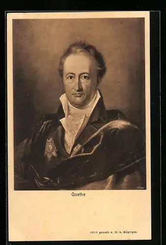 AK Portrait Johann Wolfgang von Goethe