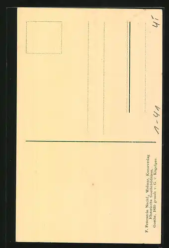 AK Portrait Johann Wolfgang von Goethe