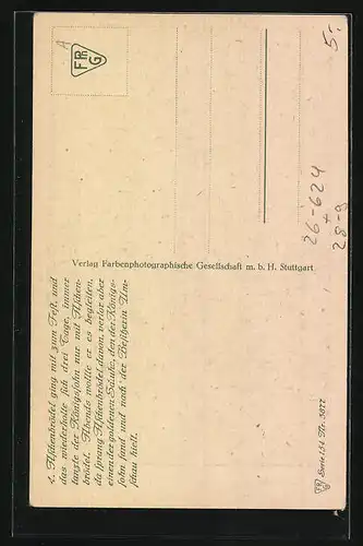 Künstler-AK Otto Kubel: Aschenputtel läuft vom Fest davon, Märchen