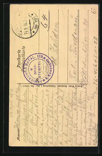 Künstler-AK Kriwub: Russischer Bettler mit Stock