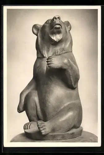 AK Prof. Hans Haffenrichter, Figur Sitzender Bär