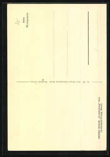 AK Georg Kolbe, Verkündung 1934
