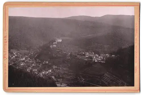 Fotografie Römmler & Jonas, Dresden, Ansicht Schwarzburg, Blick auf den Ort vom Trippstein