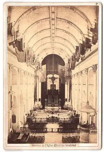 Fotografie A. Hautecoeur, Paris, Ansicht Paris, Inerieur de l`Eglise (Hotel des Invalides)