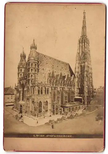Fotografie unbekannter Fotograf, Ansicht Wien, Blick auf die Stefanskirche