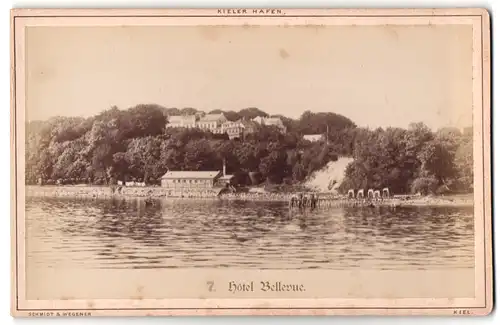 Fotografie Schmidt & Wegener, Kiel, Ansicht Kiel, Blick nach dem Hotel Bellevue