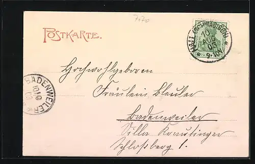 AK Hall, Blick auf das Schloss Comburg