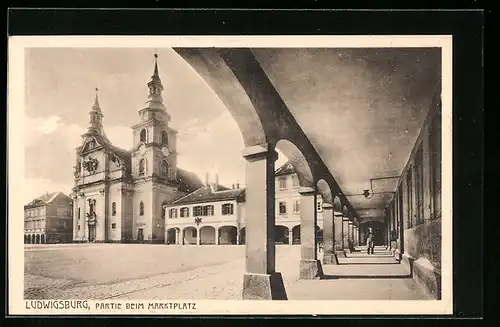 AK Ludwigsburg, Partie beim Marktplatz