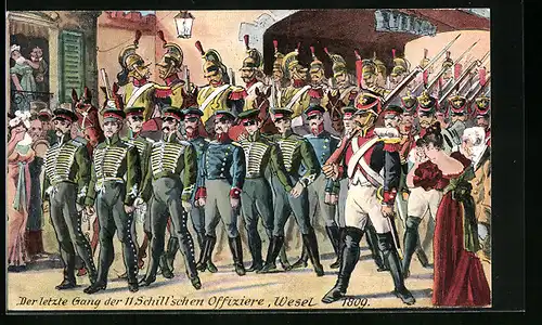 AK Wesel, Der letzte Gang der 11 Schillschen Offiziere