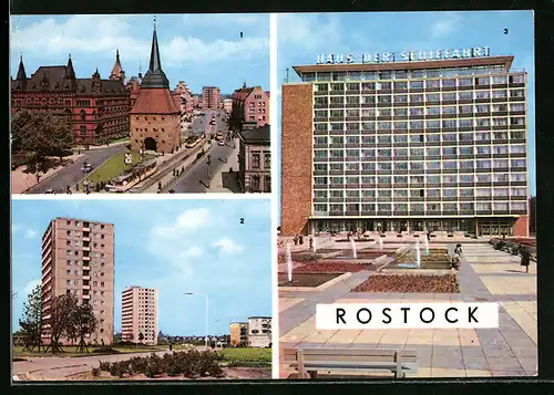 AK Rostock, Haus der Schiffahrt, Steintor, Ziolkowskistrasse