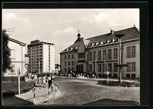 AK Sassnitz /Rügen, Rügen-Hotel und Seemannsheim John Schehr