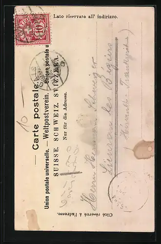 AK Junge Schweizerin in Tracht