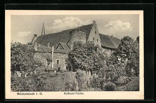 AK Michelstadt i. O., Kellerei-Partie