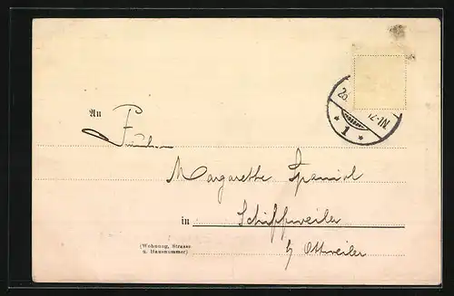 AK Mainz, Ortsansicht vom Stephansthurm