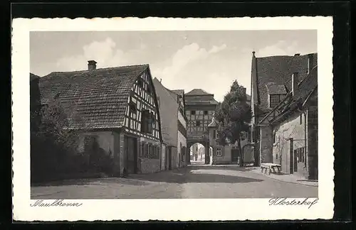 AK Maulbronn, Strassenpartie Klosterhof