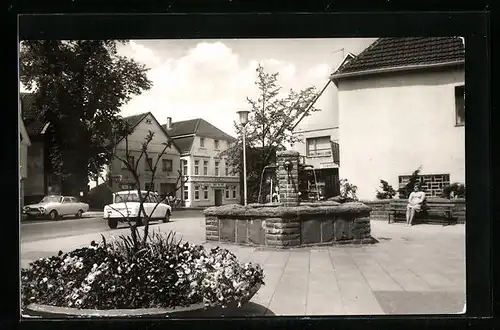 AK Breckerfeld, Strassenpartie mit Brunnen