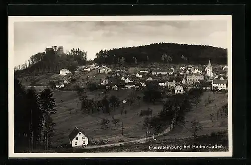 AK Baden-Baden, Ort mit Ebersteinburg