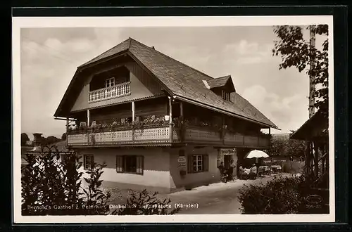 AK Drobollach a. Faakersee, Bernold`s Gasthof zum Peterwirt