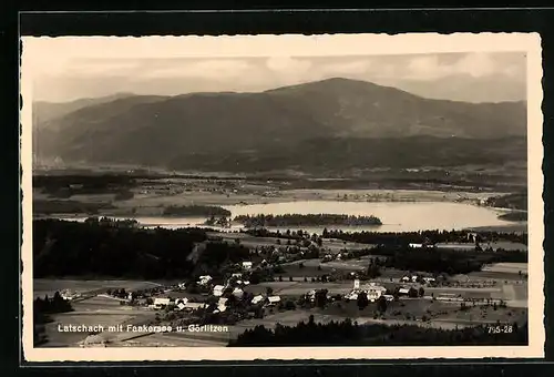AK Latschach, Ort mit Faakersee und Görlitzen
